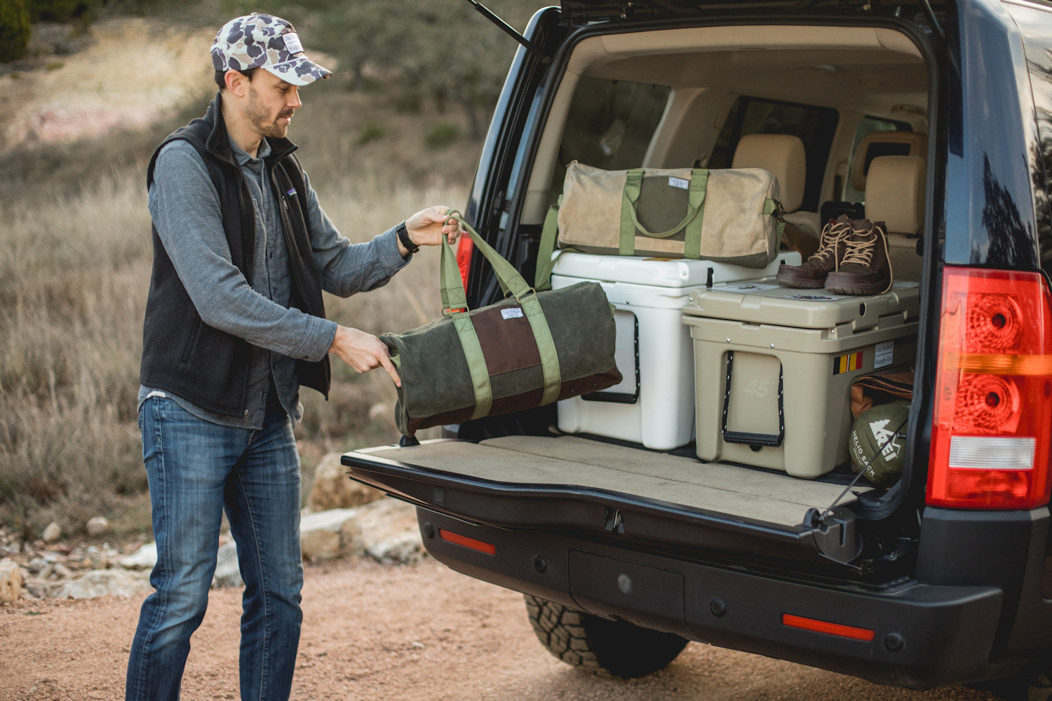 48-Hour Duffel Bag | Olive Green + Brown