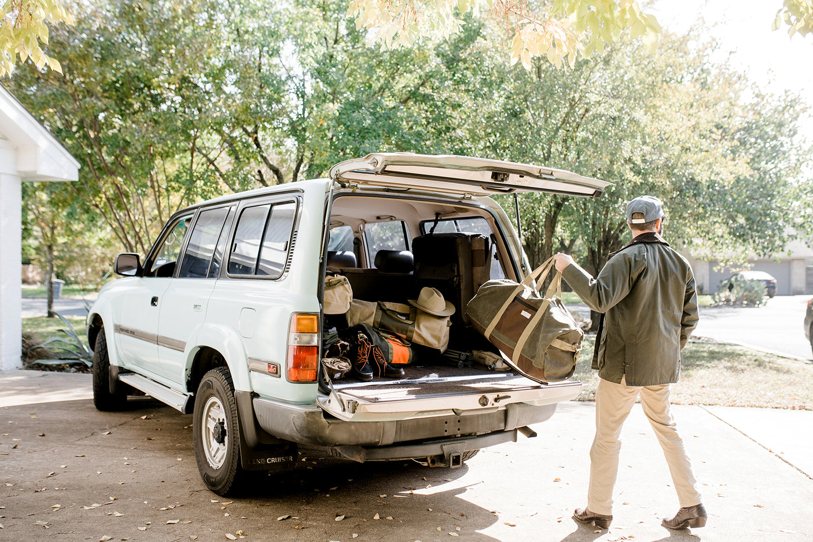 96-Hour Duffel Bag | Olive Green + Brown