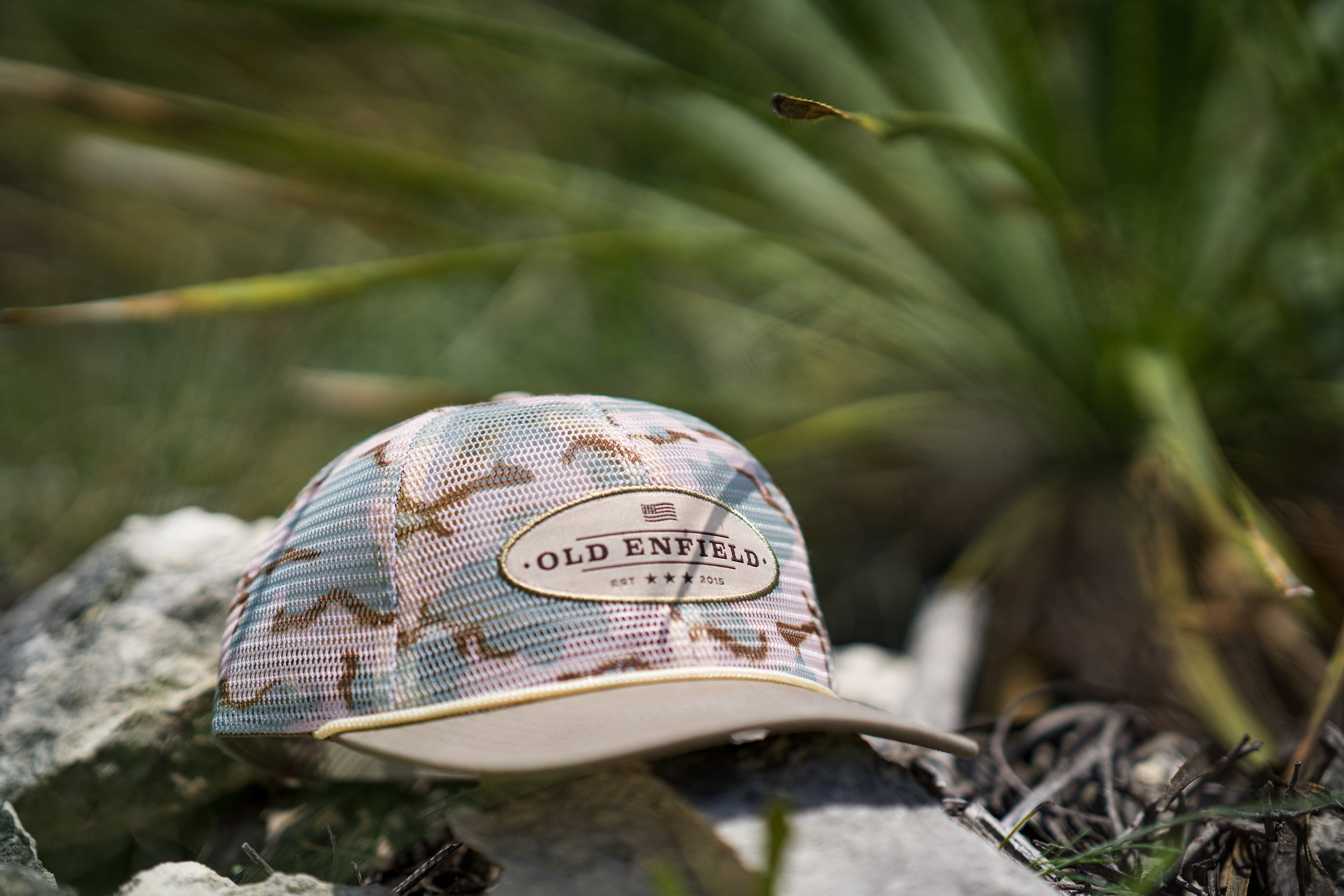 Tan Camo Mesh Hat