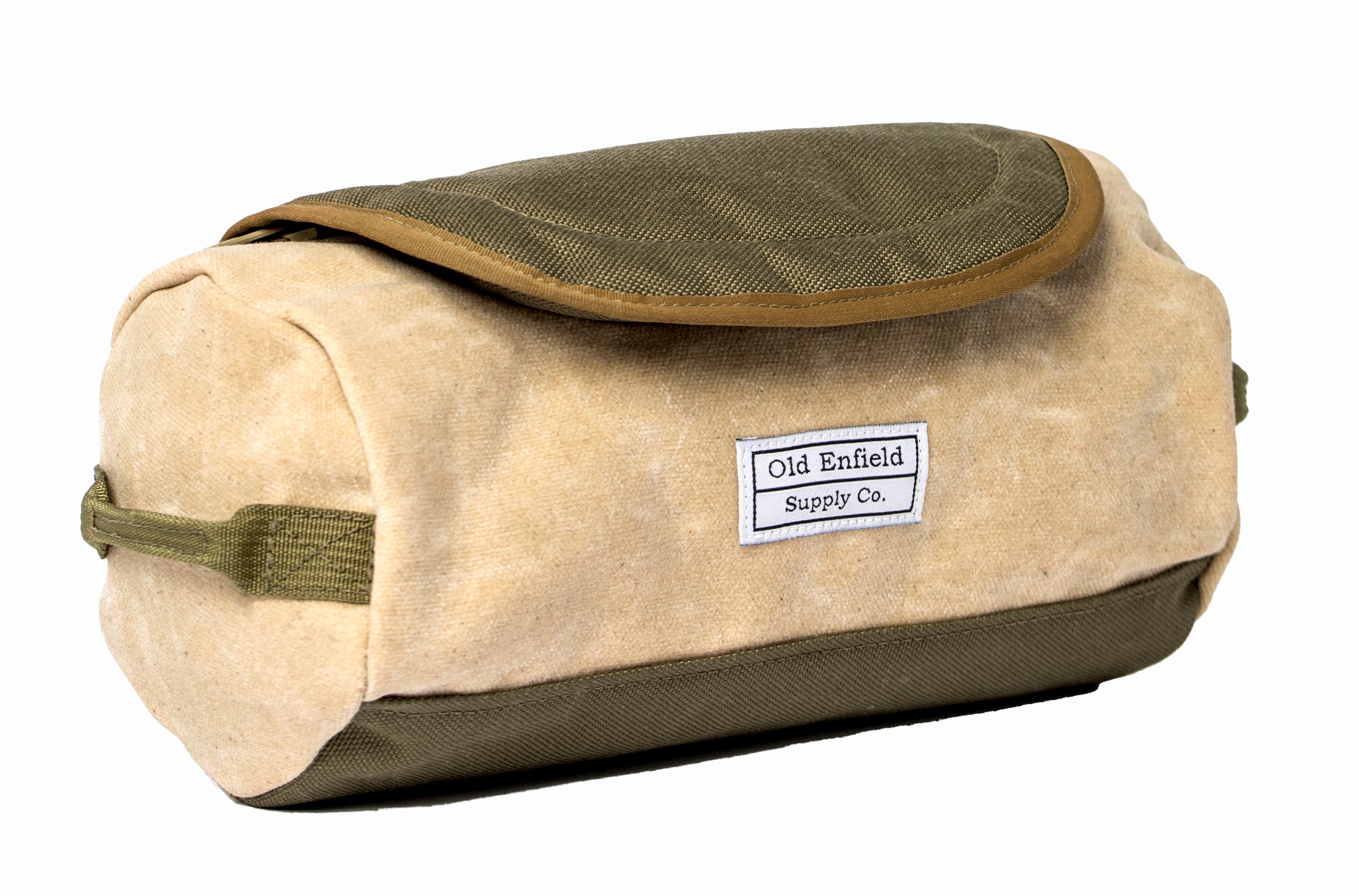 Heritage Dopp Kit | Tan + Olive Green