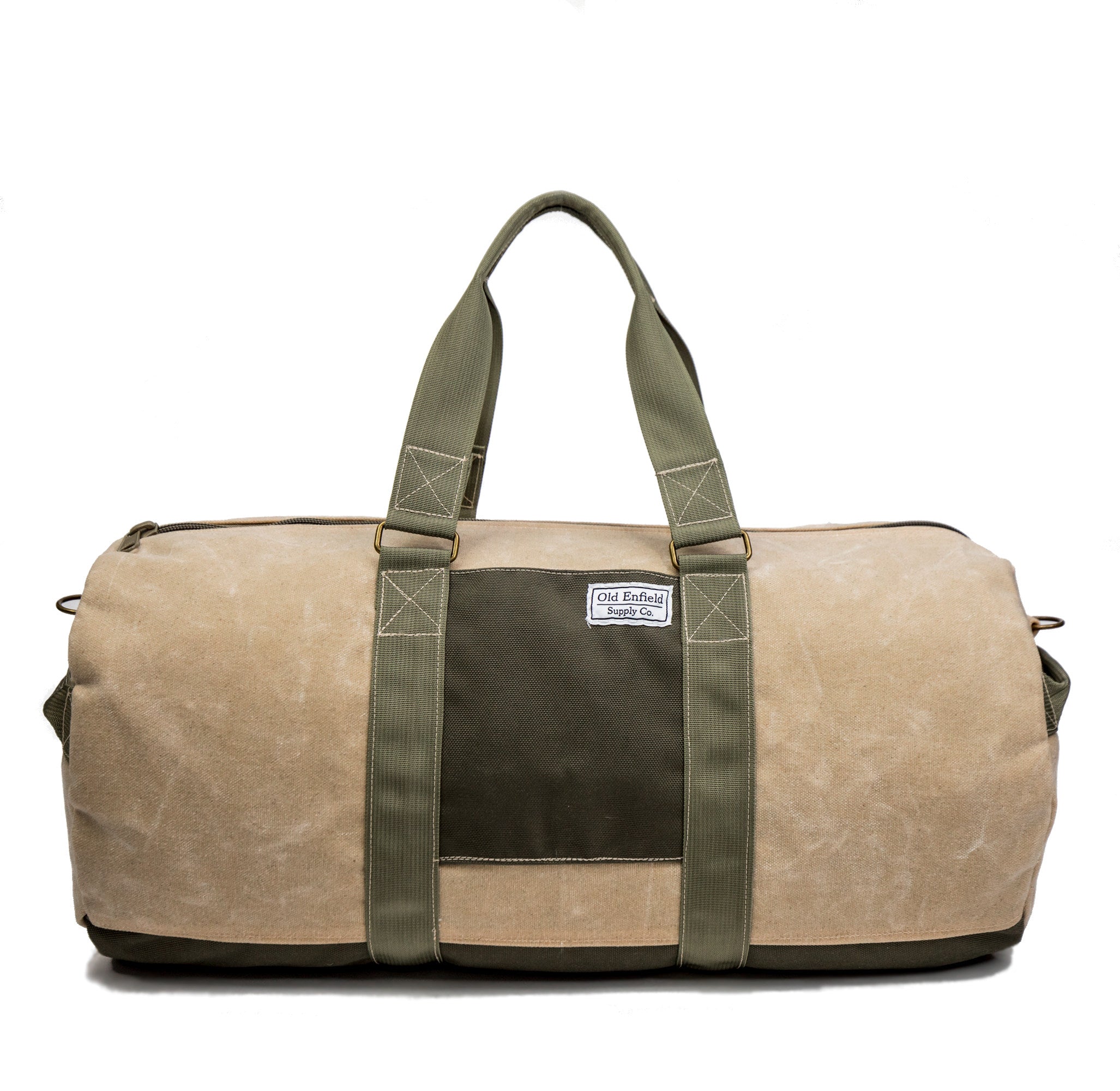 48-Hour Duffel Bag | Tan + Olive Green