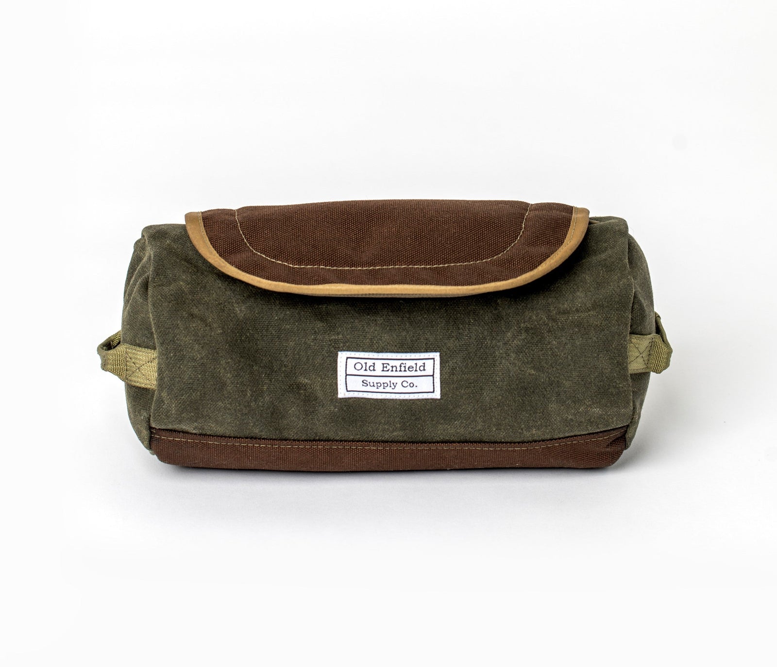 Heritage Dopp Kit  Wax Canvas Toiletry Bag, Vintage Travel Dopp Kit Tagged  waxed canvas - Old Enfield Supply