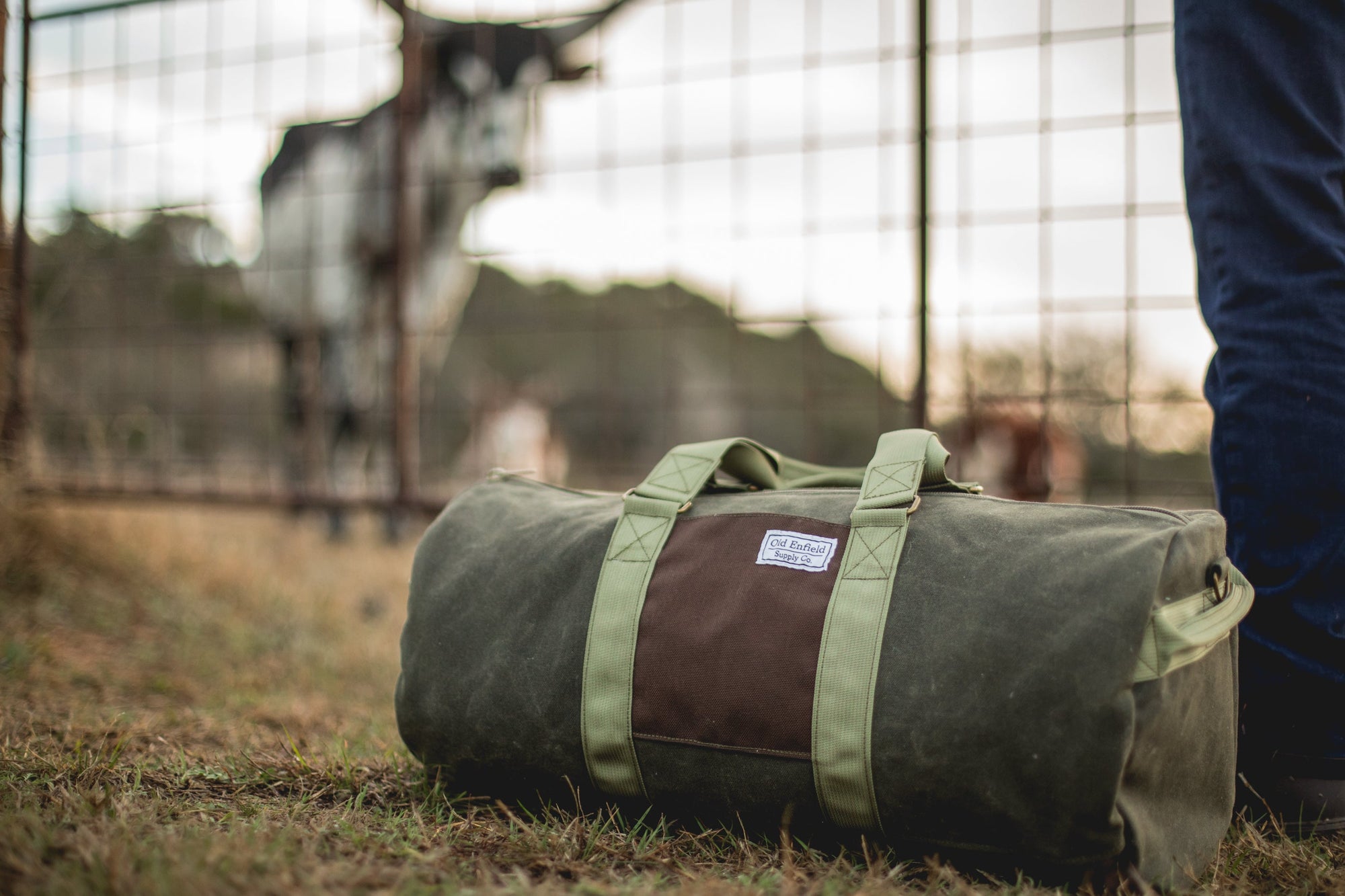 Waxed Canvas Duffle Bags, Vintage Duffel Bags, Canvas Duffle Bags for sale, made in America, Old Enfield Supply Co. 