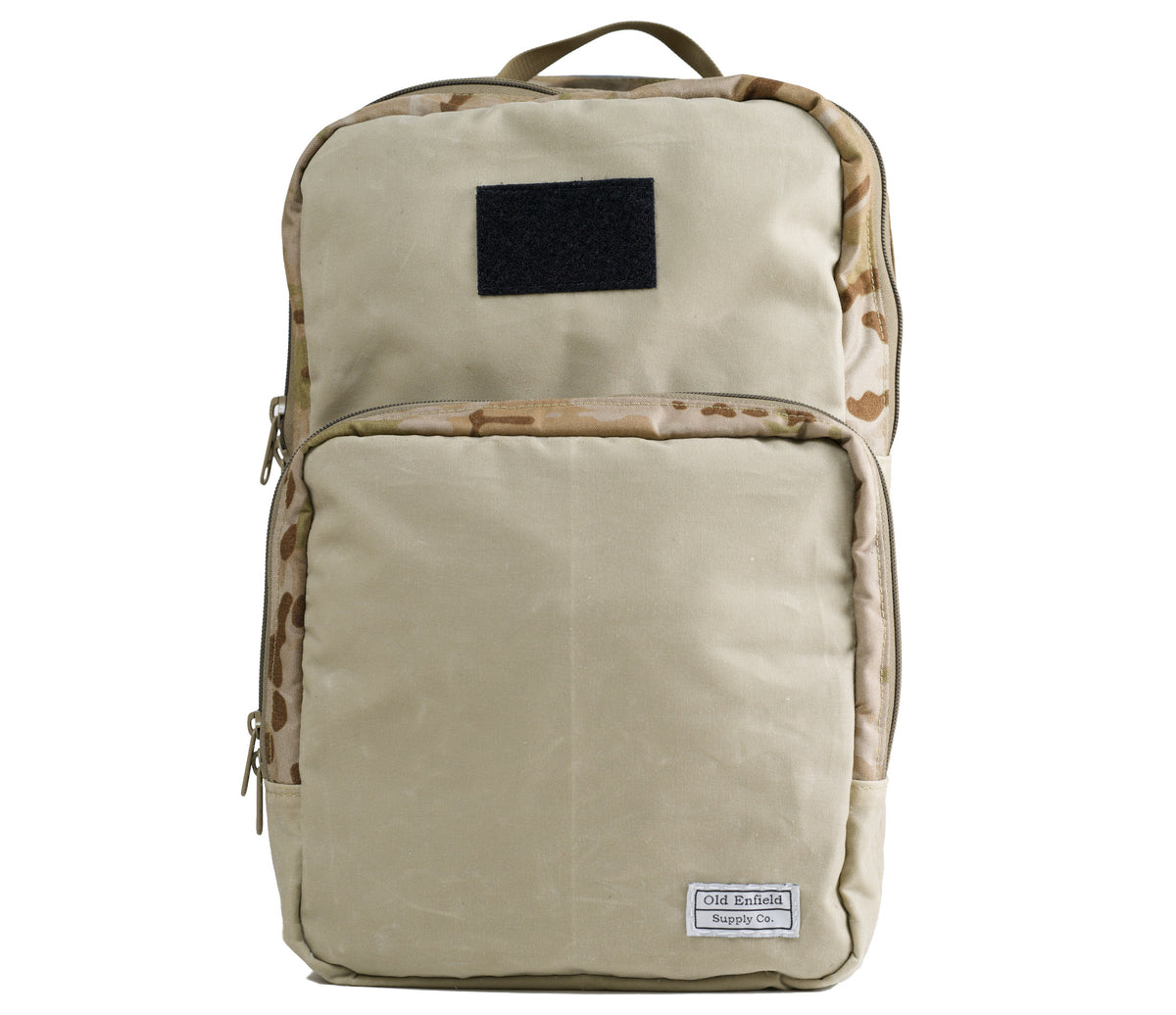 Old Enfield Supply Camo Backpack. Veteran Made Backpack. Wax Canvas Backpack. Waxed Canvas Backpack. Canvas Backpack. Arid Multicam Camo Garrison Backpack. Arid Multicam Backpack. Camo Backpack.