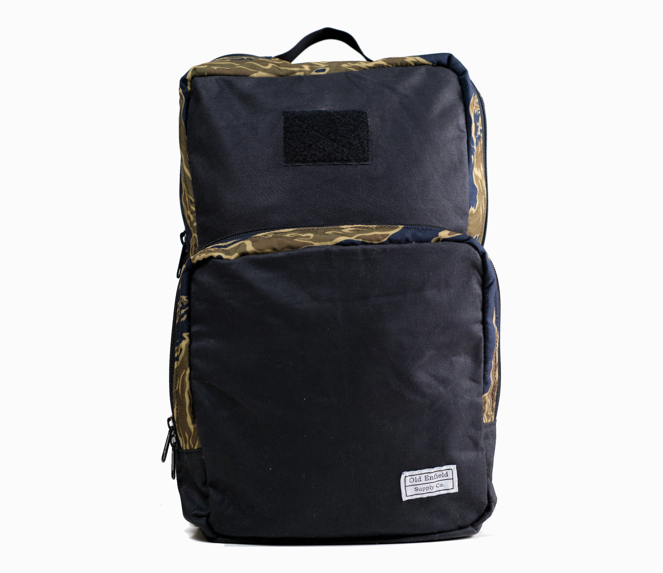 Old Enfield Supply Camo Backpack. Veteran Made Backpack. Wax Canvas Backpack. Waxed Canvas Backpack. Canvas Backpack. Vietnam tiger stripe Garrison Backpack. Tiger Stripe Backpack. Camo Backpack.
