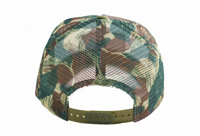 Brushstroke Camo Mesh Snapback | Tan Patch