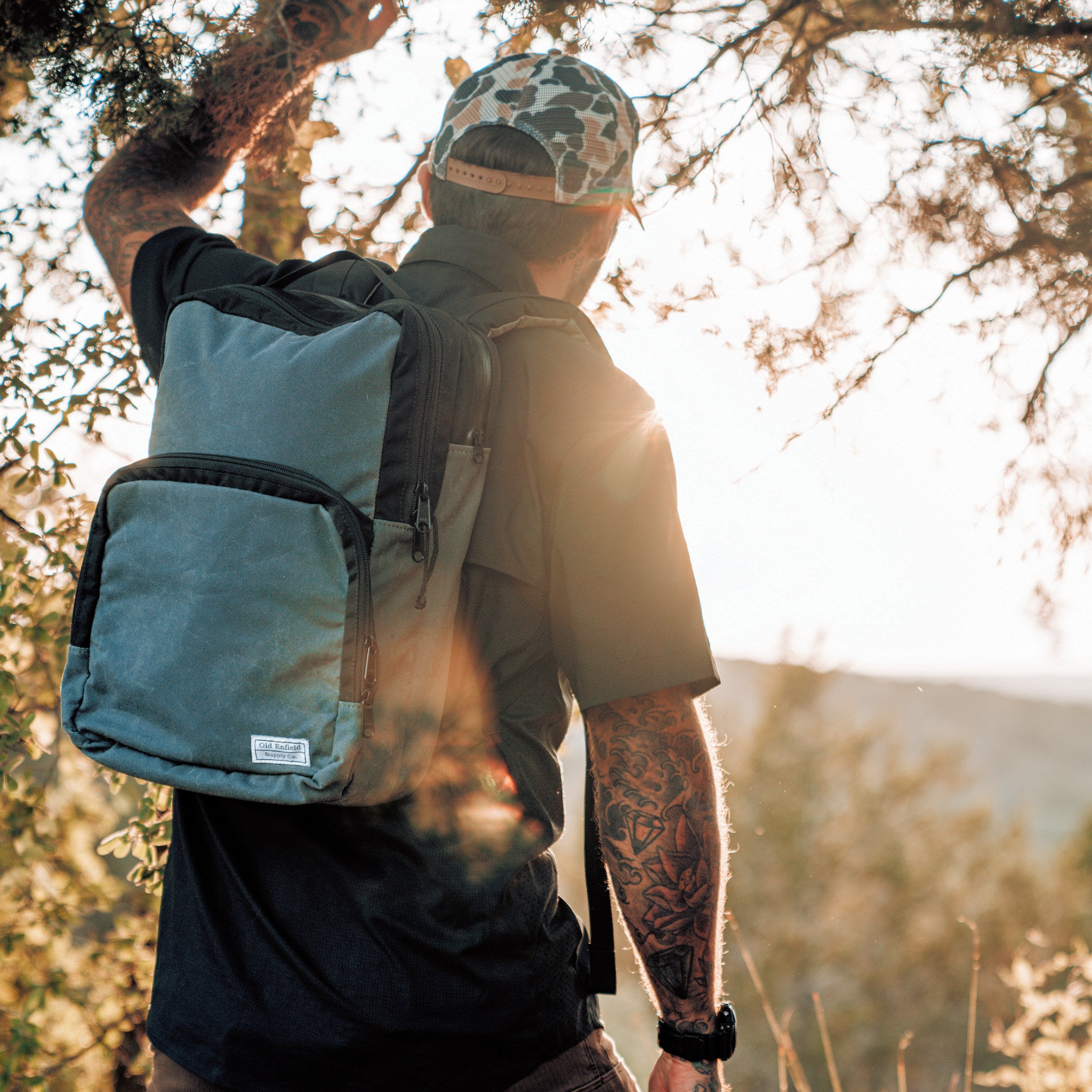 Best Wax Canvas Backpack for Everyday Carry | Slate + Black – Old