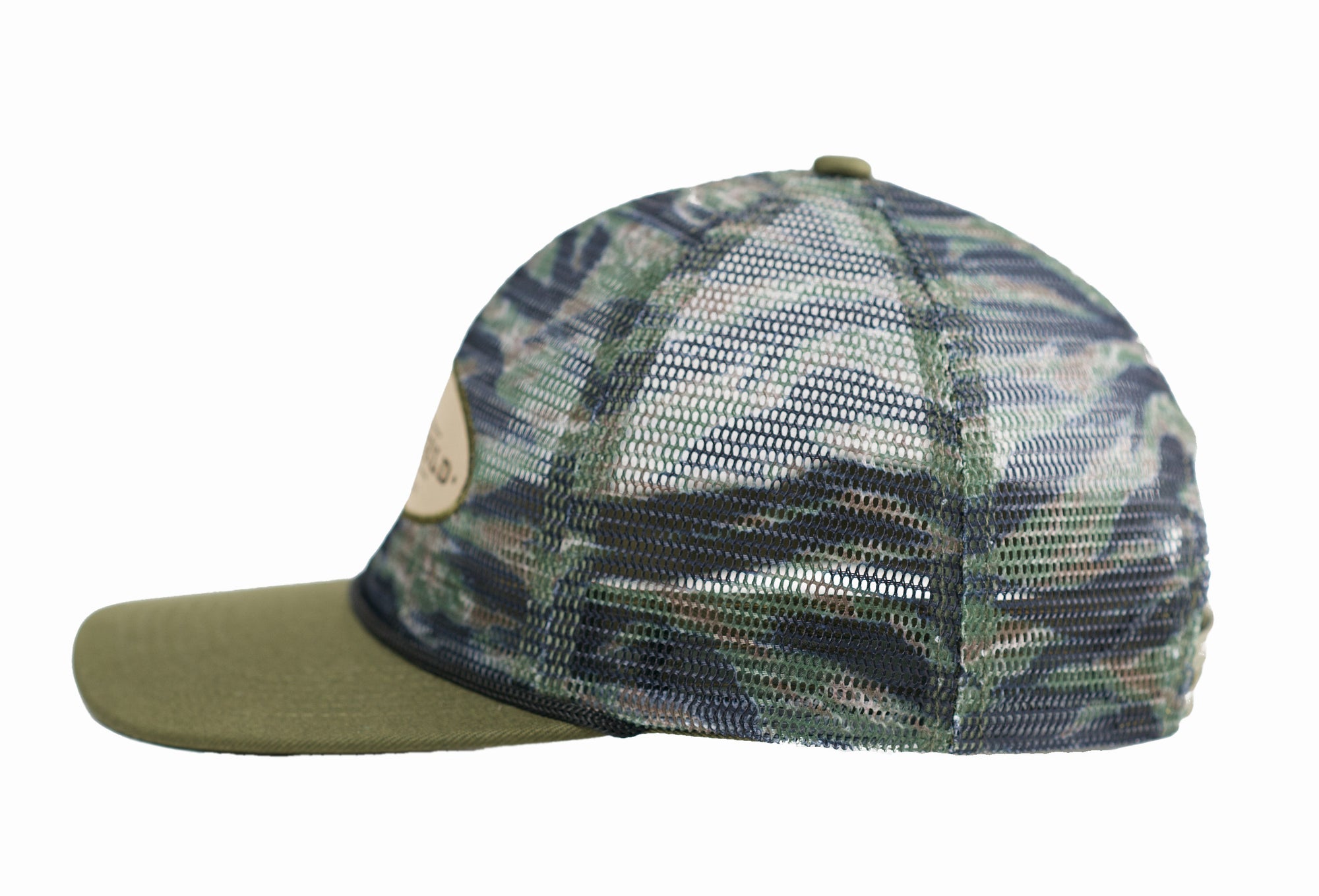 Tan Camo Mesh Hat  Mens Vintage Camo Trucker Hat - Old Enfield Supply