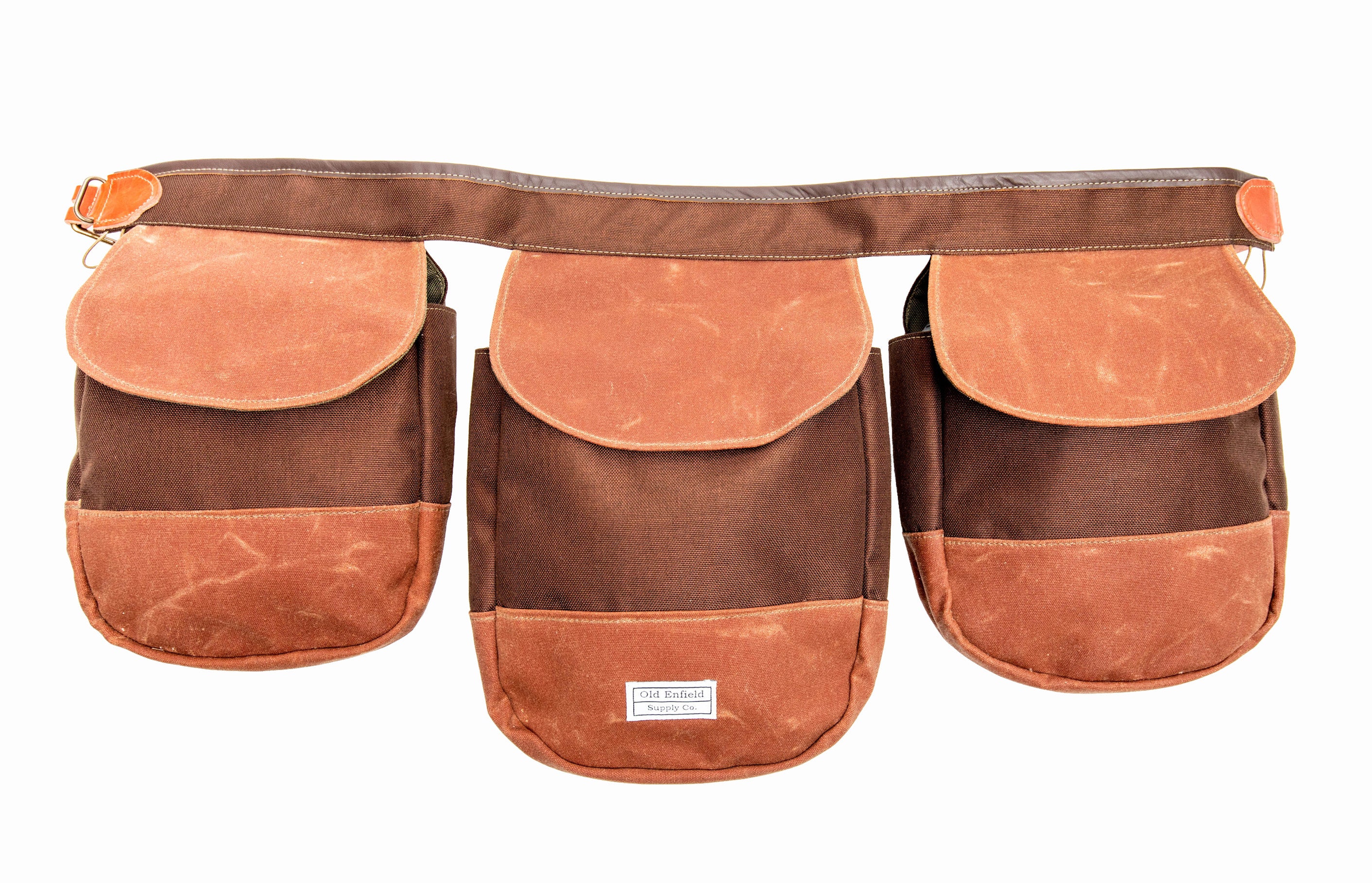 Bird bag, hunting belt, quail belt, dove hunting bag, dove hunting belt, three pocket bird belt, wax canvas, game belt, game bag, hunting bag, tan, brown